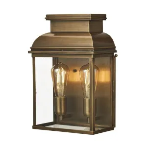 Elstead Old Bailey Brass Large Outdoor Wall Light