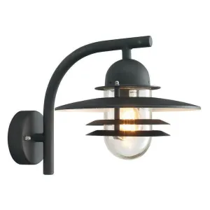 Elstead Oslo Black Outdoor Wall Light