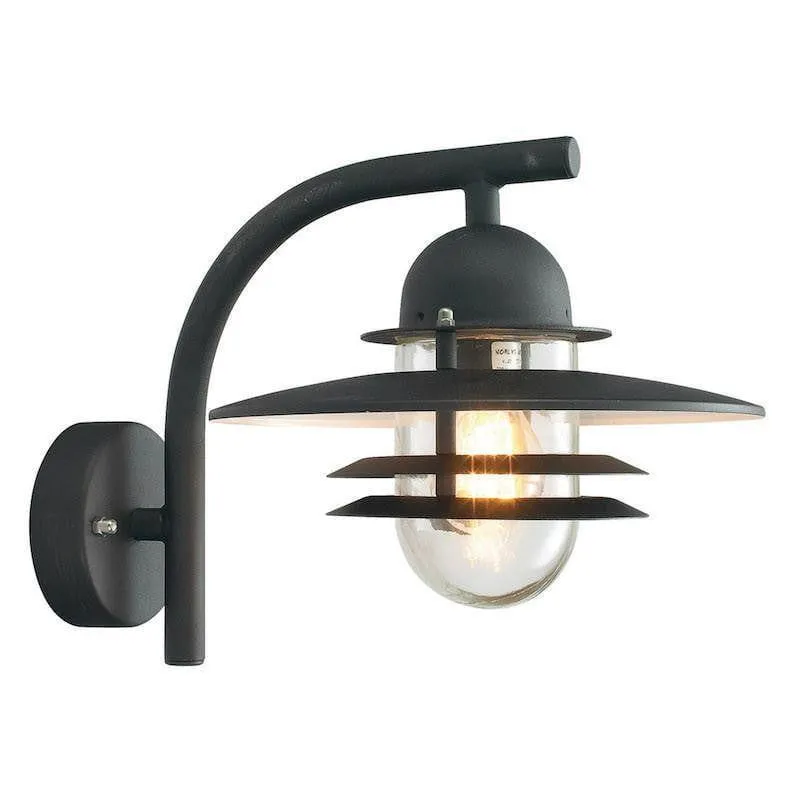 Elstead Oslo Black Outdoor Wall Light