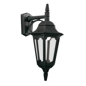 Elstead Parish Black Outdoor Downlighter Wall Light