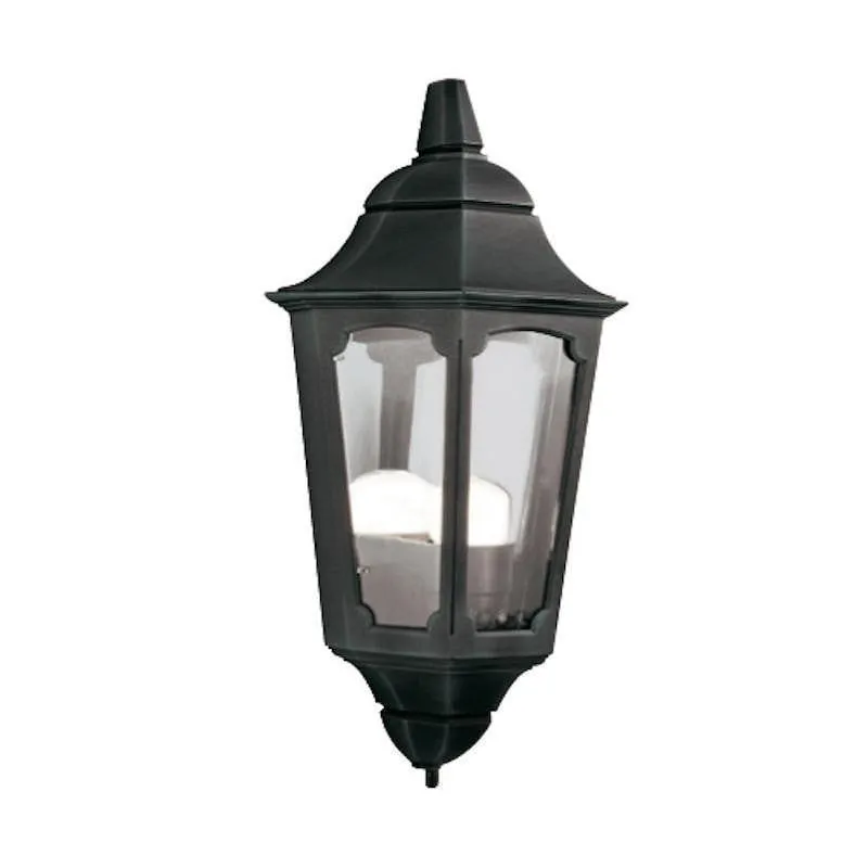 Elstead Parish Black Outdoor Half Wall Light