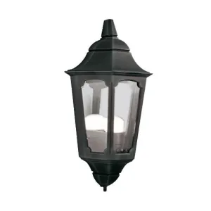 Elstead Parish Black Outdoor Half Wall Light