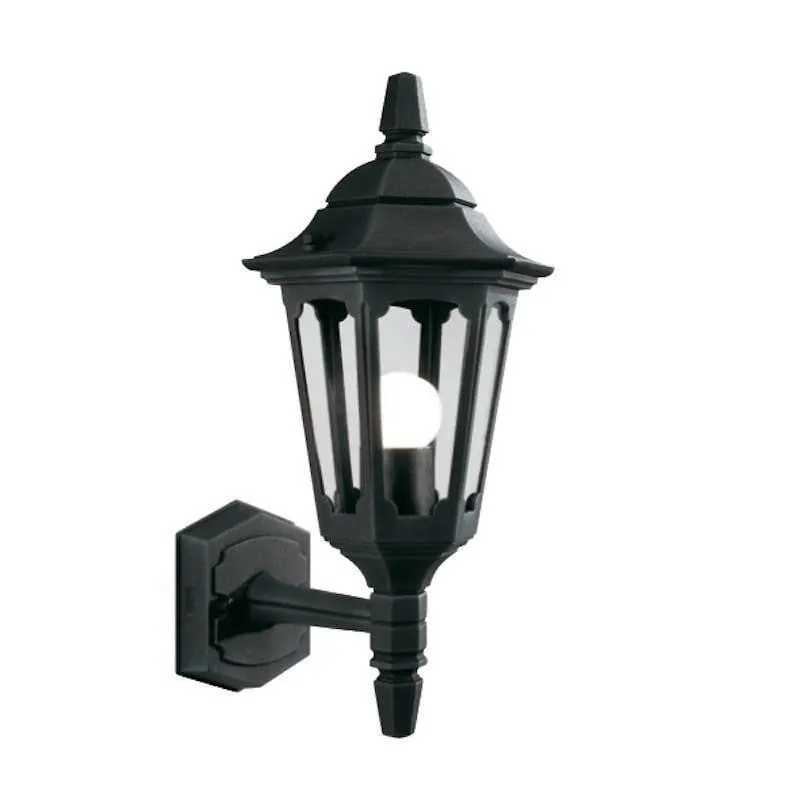 Elstead Parish Black Outdoor Mini Uplighter Wall Light