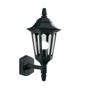 Elstead Parish Black Outdoor Mini Uplighter Wall Light