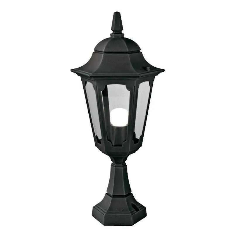 Elstead Parish Black Outdoor Pedestal Lantern