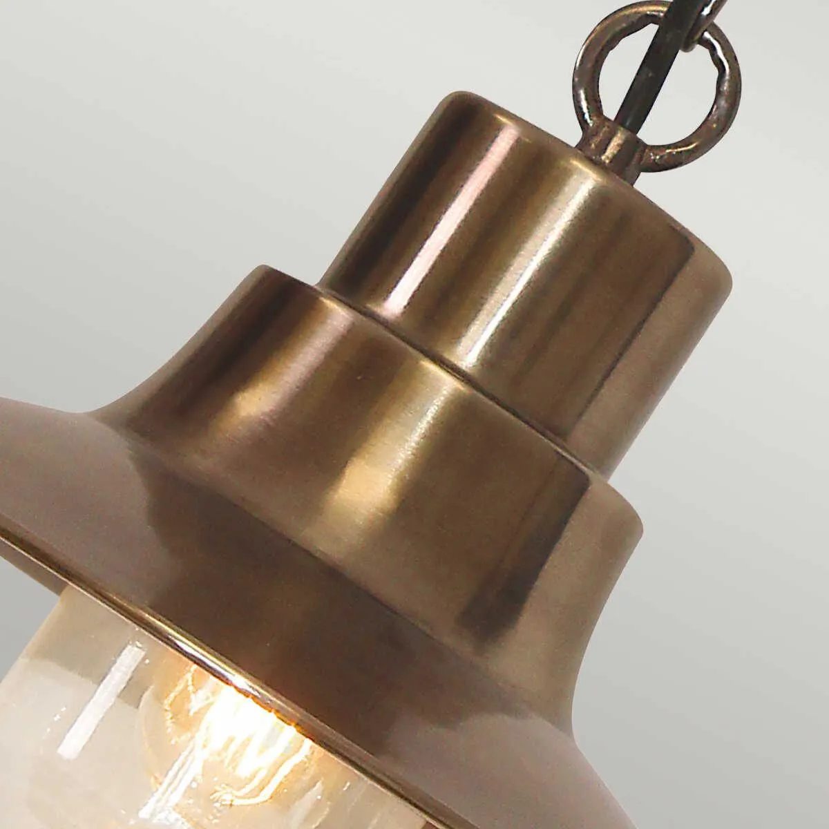 Elstead Sheldon Brass Outdoor Pendant Light