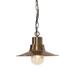 Elstead Sheldon Brass Outdoor Pendant Light