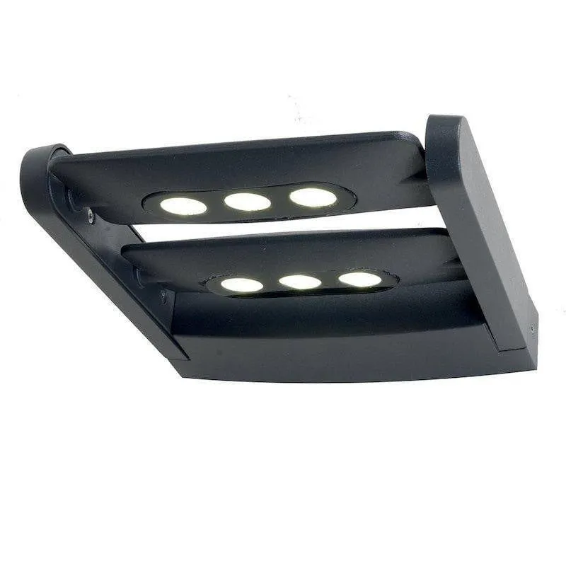 Elstead Sigmund Graphite Double Outdoor Wall Light