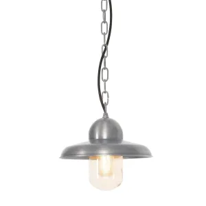 Elstead Somerton Antique Nickel Outdoor Pendant Light