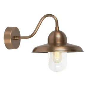 Elstead Somerton Brass Outdoor Wall Light