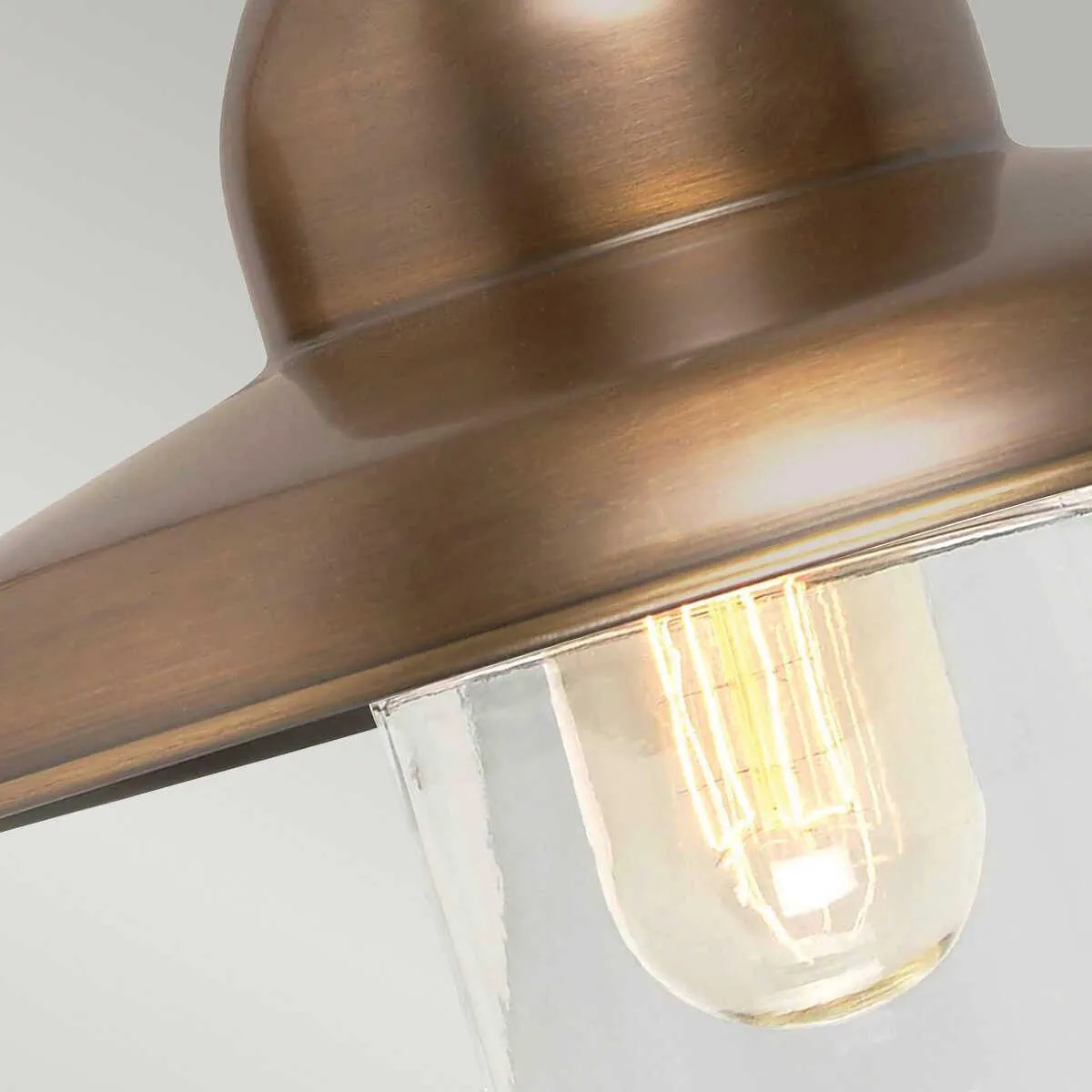 Elstead Somerton Brass Outdoor Wall Light