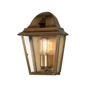 Elstead St James Aged Brass Outdoor Wall Light