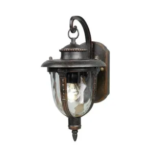 Elstead St Louis Weathered Bronze Small Outdoor Wall Light