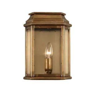 Elstead St Martins Aged Brass Outdoor Wall Light