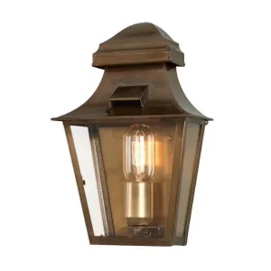 Elstead St Pauls Aged Brass Outdoor Porch Ceiling  Wall Light