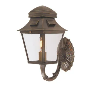 Elstead St Pauls Aged Brass Outdoor Wall Light