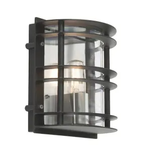 Elstead Stockholm Black Flush Wall Light