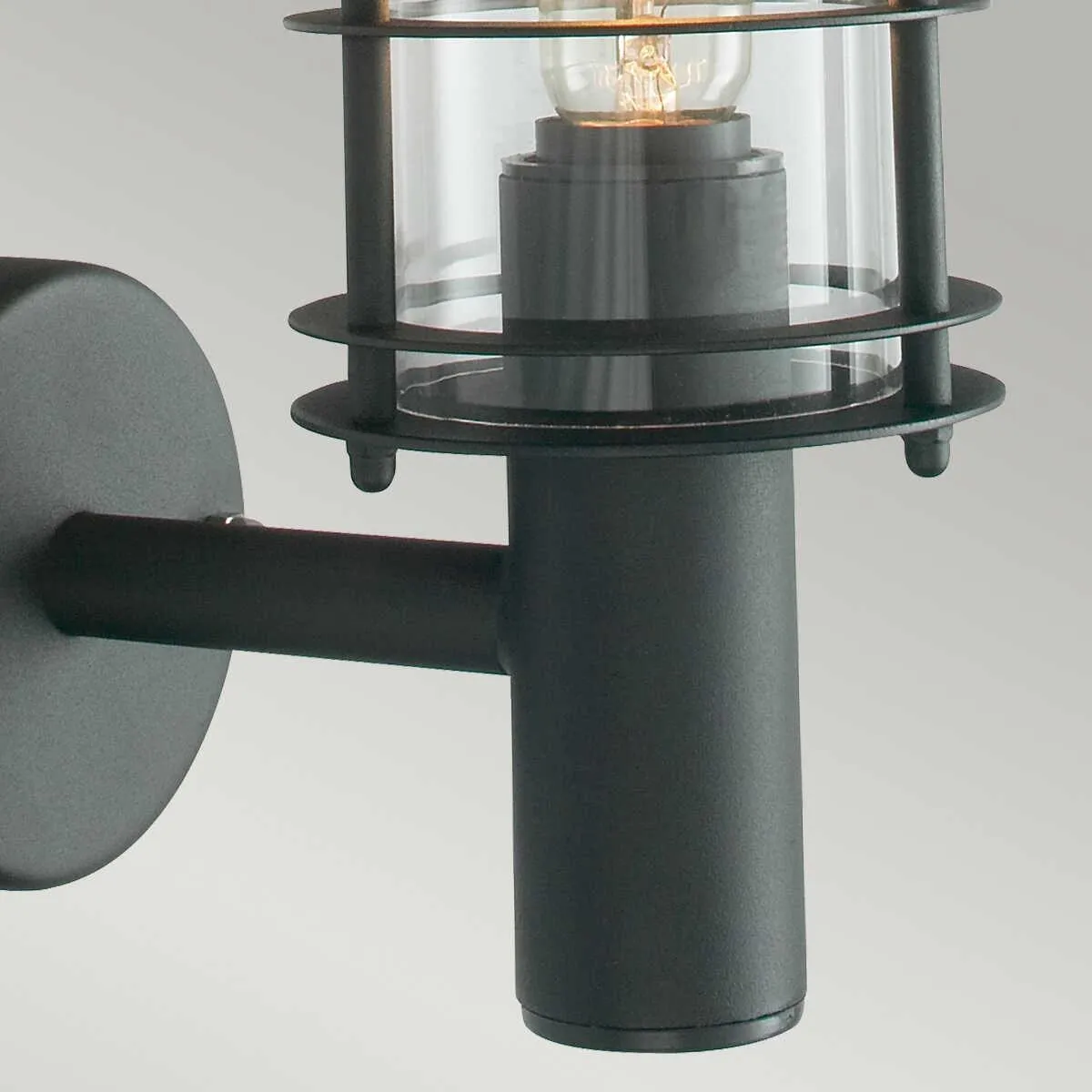 Elstead Stockholm Black Outdoor Wall Light