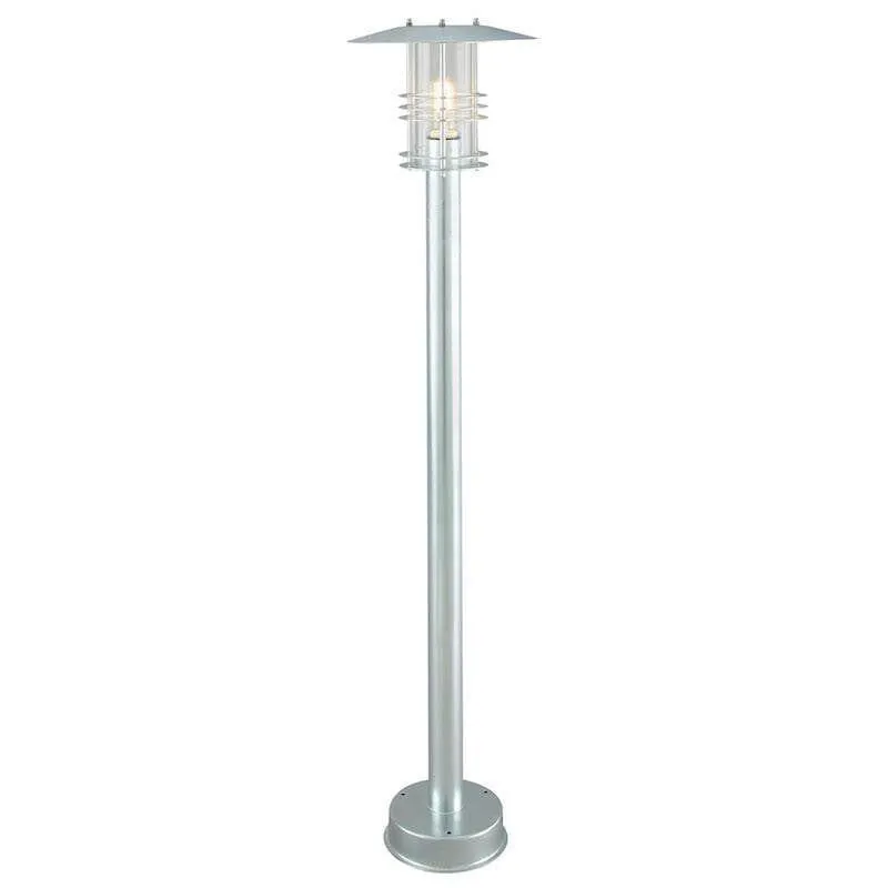 Elstead Stockholm Galvanised Steel Outdoor Bollard Light