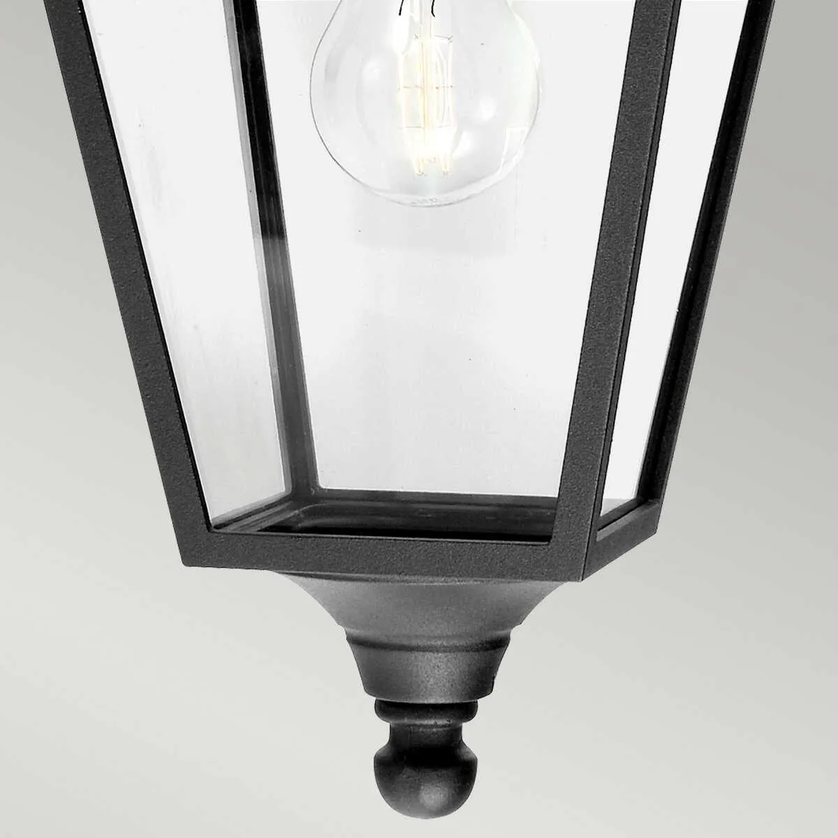 Elstead Turin Black Outdoor Downlighter Wall Light