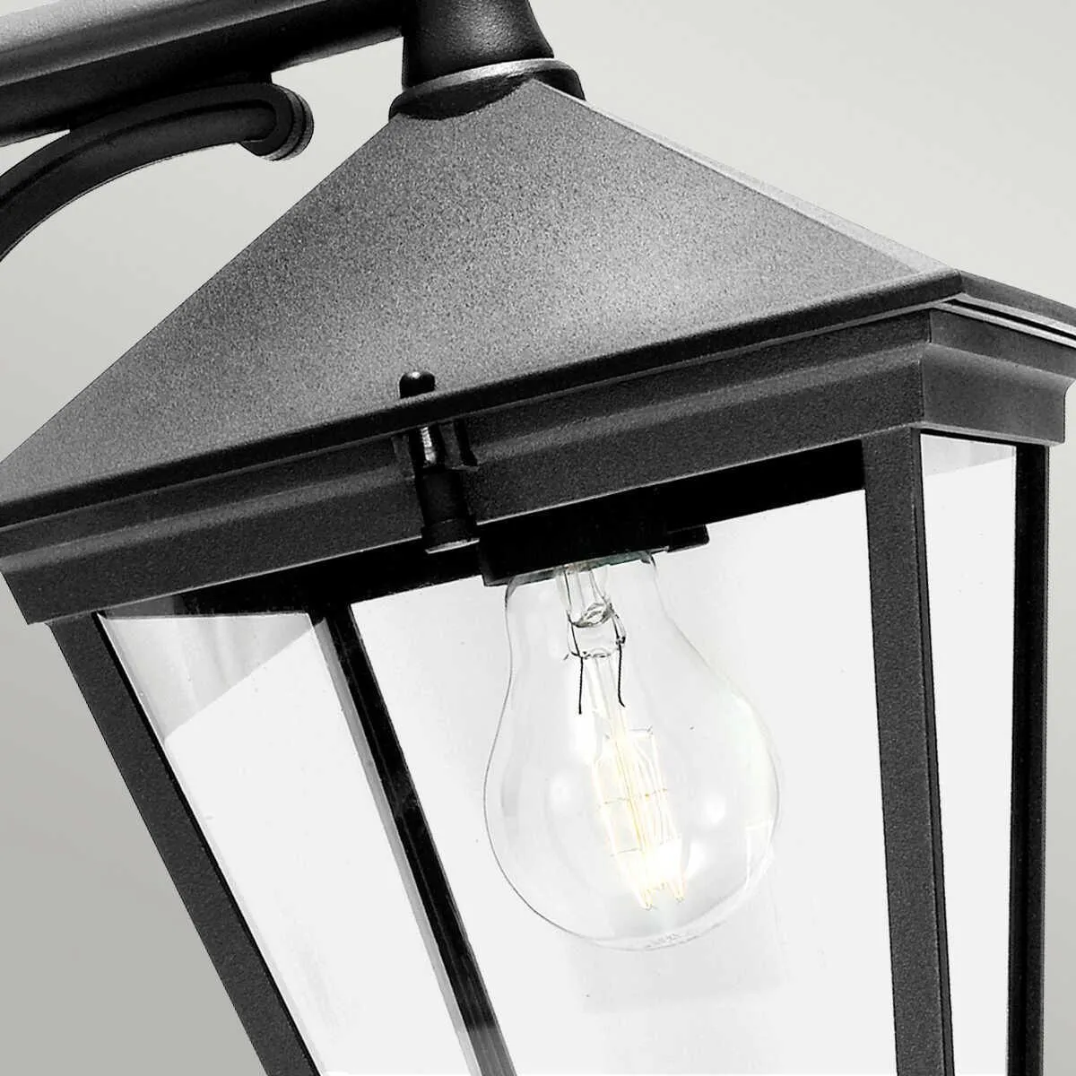 Elstead Turin Black Outdoor Downlighter Wall Light