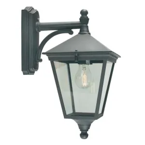 Elstead Turin Black Outdoor Downlighter Wall Light