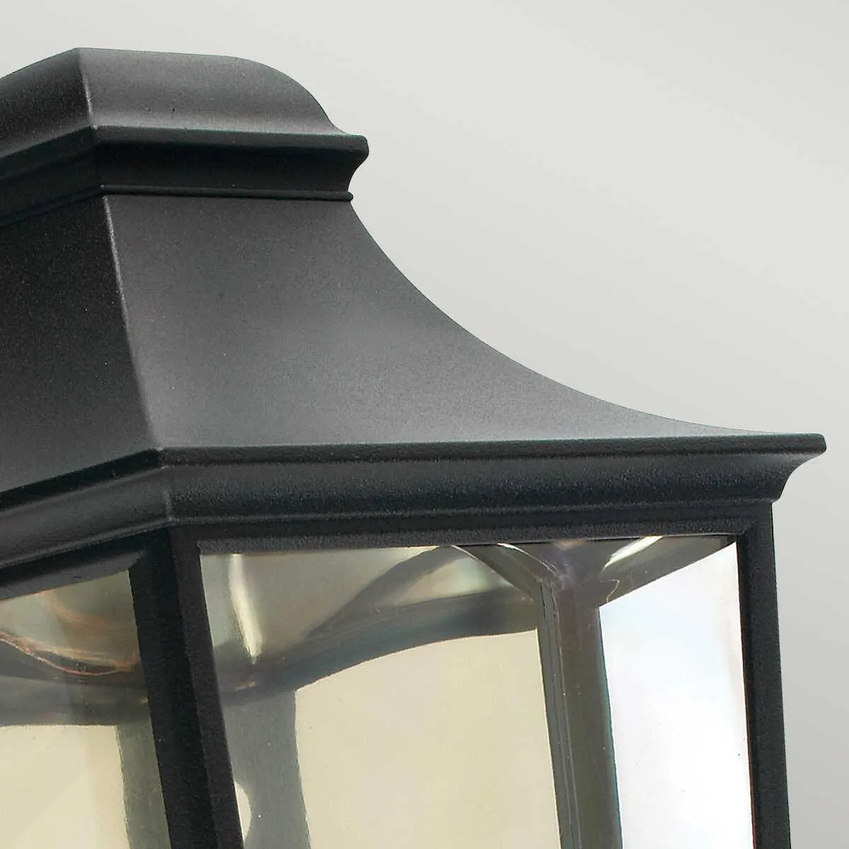 Elstead Turin Black Outdoor Half Wall Light