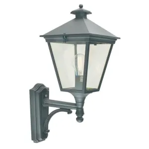 Elstead Turin Black Outdoor Uplighter Wall Light