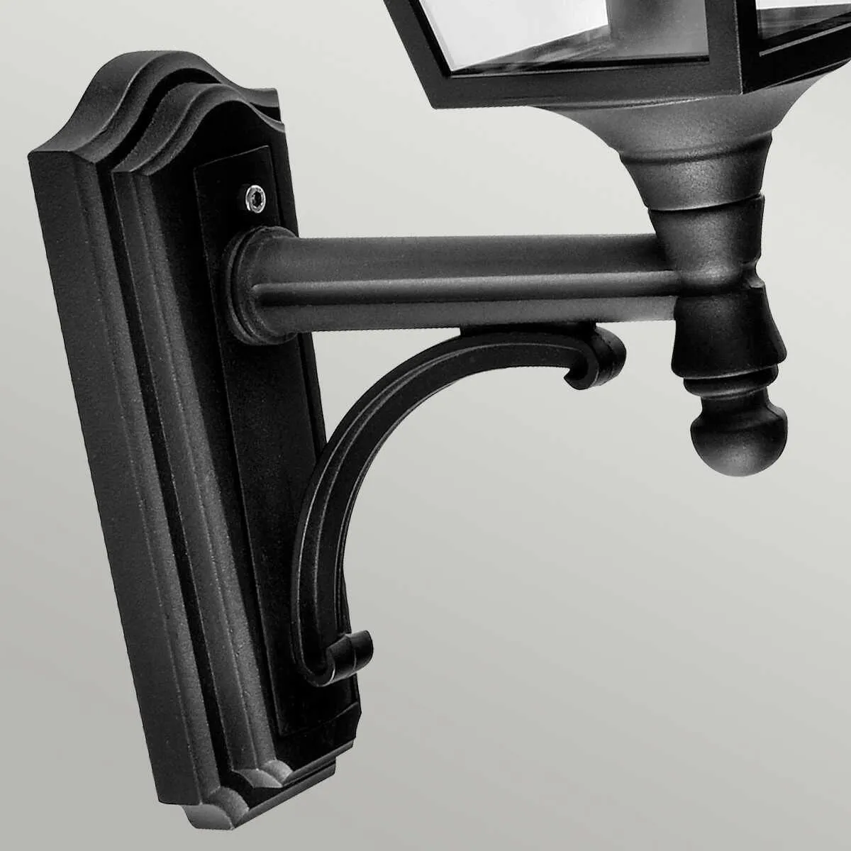 Elstead Turin Black Outdoor Uplighter Wall Light