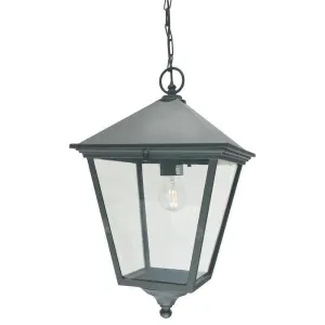 Elstead Turin Grande Black Outdoor Pendant Light