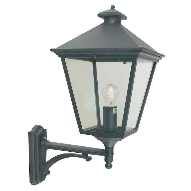 Elstead Turin Grande Black Outdoor Uplighter Wall Light