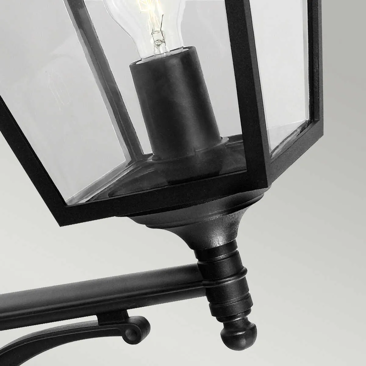 Elstead Turin Grande Black Outdoor Uplighter Wall Light
