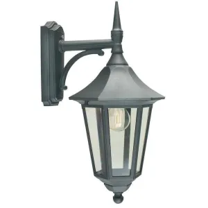 Elstead Valencia Black Outdoor Downlighter Wall Light