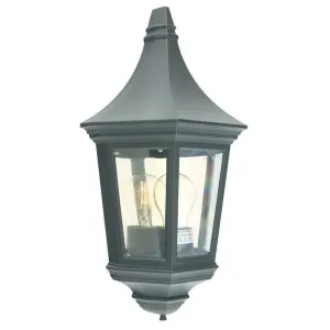 Elstead Valencia Black Outdoor Porch Ceiling  Light