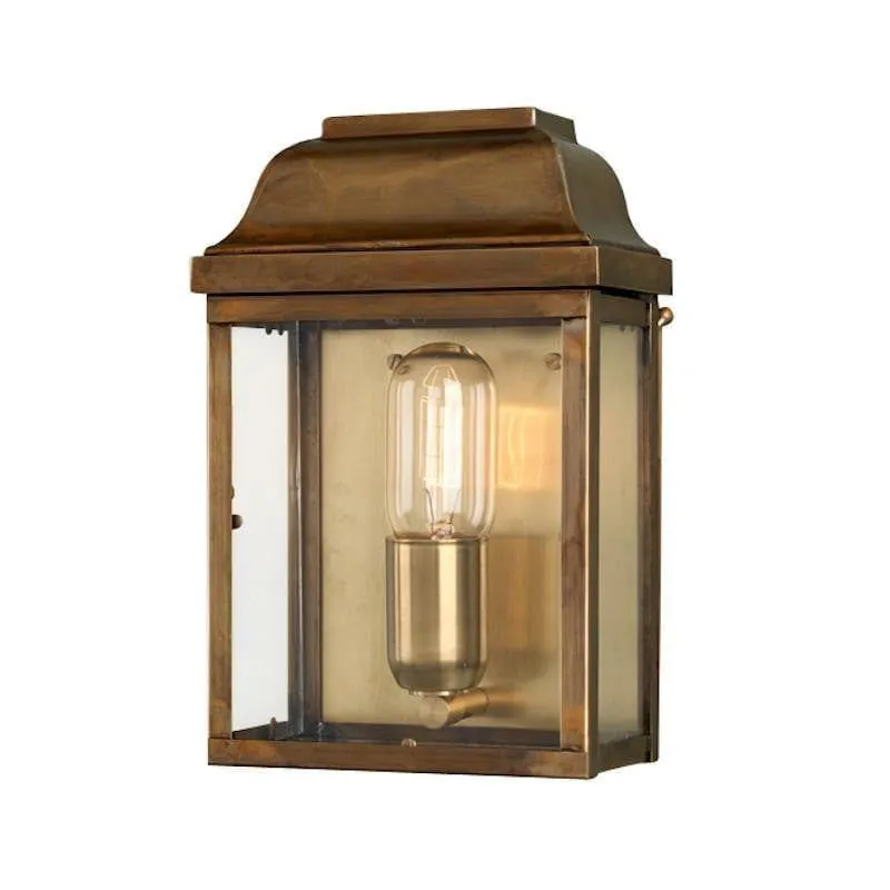 Elstead Victoria Aged Brass Outdoor Porch Ceiling  Wall Light