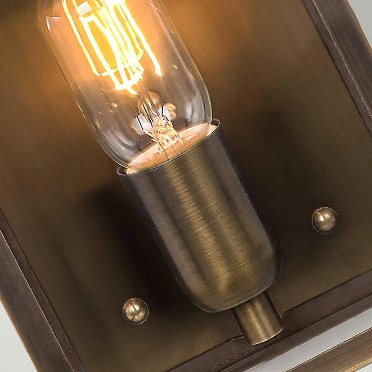 Elstead Victoria Aged Brass Outdoor Porch Ceiling  Wall Light
