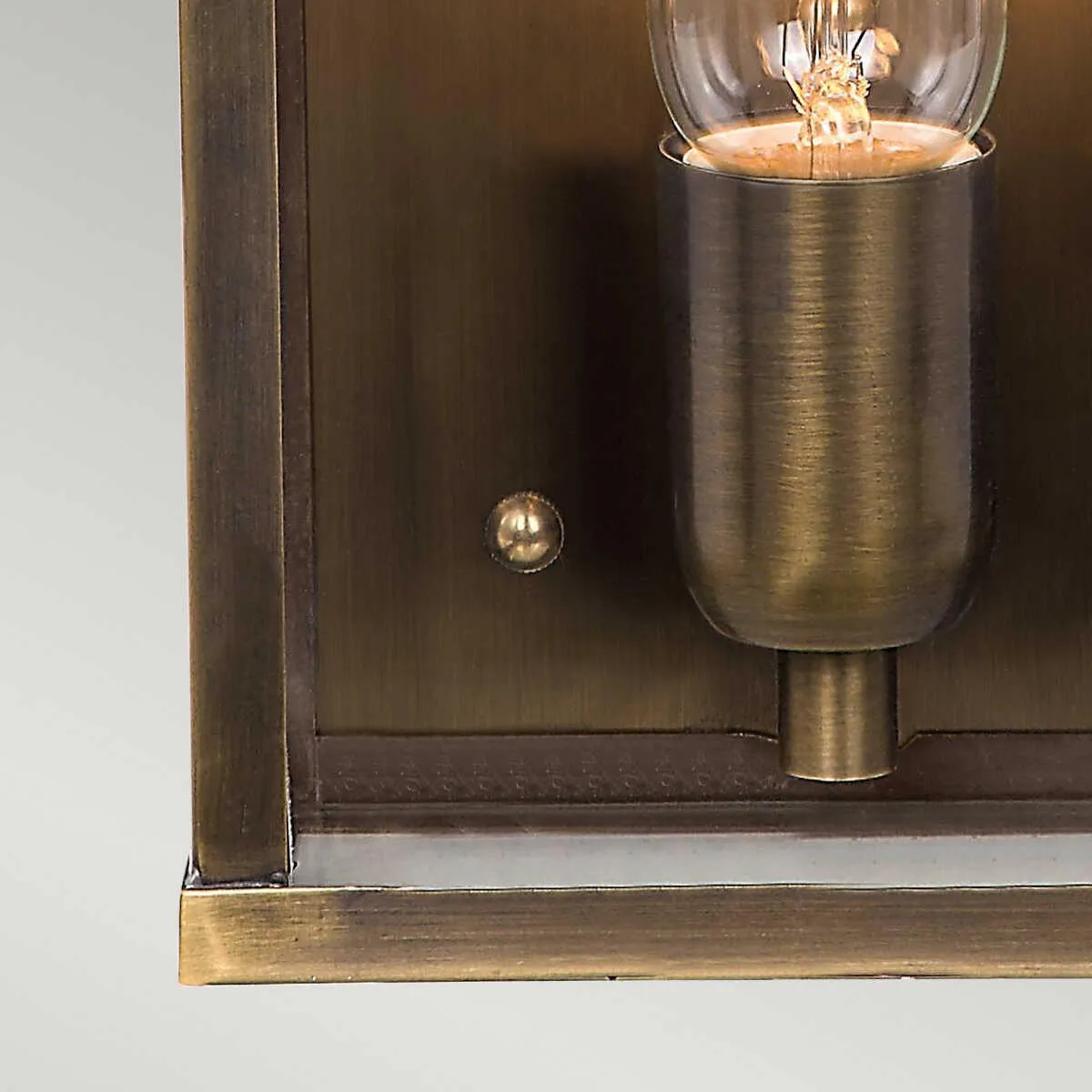 Elstead Victoria Aged Brass Outdoor Porch Ceiling  Wall Light