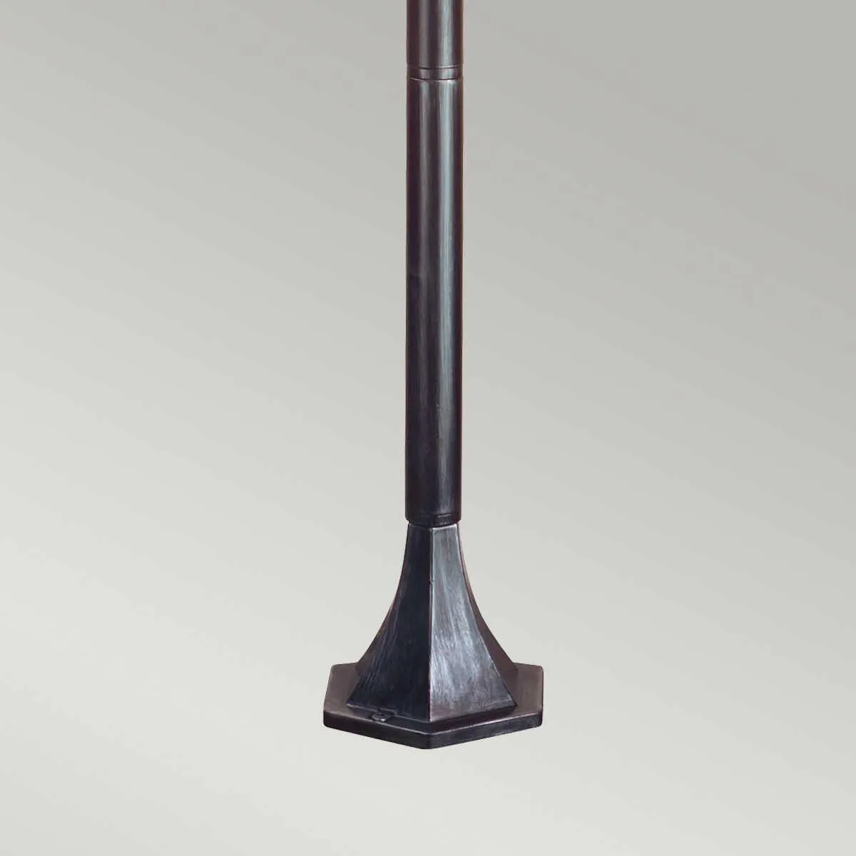 Elstead Wexford Black/Silver Outdoor Bollard Light