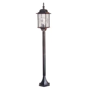 Elstead Wexford Black/Silver Outdoor Bollard Light
