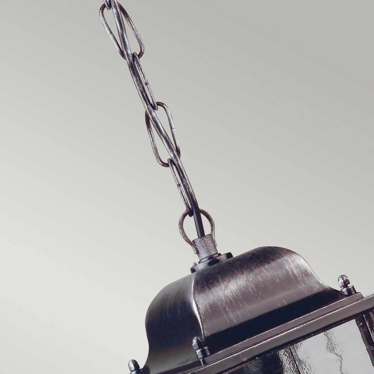 Elstead Wexford Black/Silver Outdoor Pendant Light
