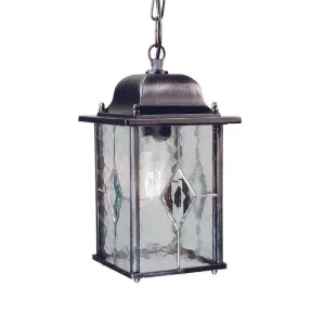 Elstead Wexford Black/Silver Outdoor Pendant Light
