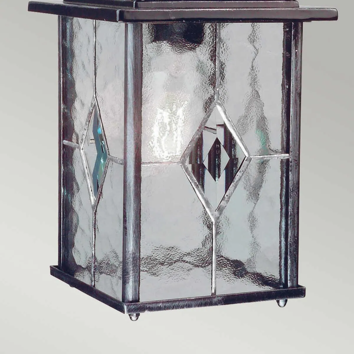 Elstead Wexford Black/Silver Outdoor Pendant Light
