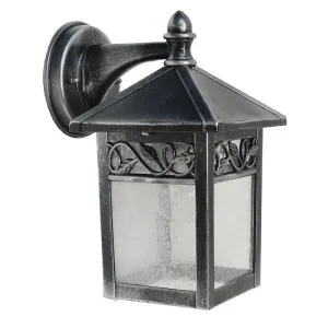 Elstead Winchcombe Black/Silver Outdoor Wall Light