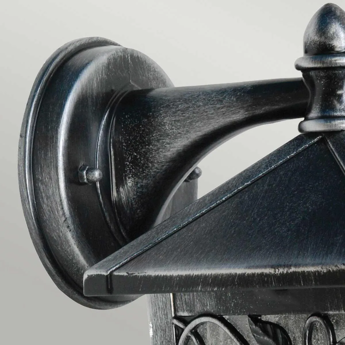 Elstead Winchcombe Black/Silver Outdoor Wall Light