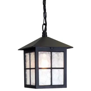Elstead Winchester Black Outdoor Pendant Light