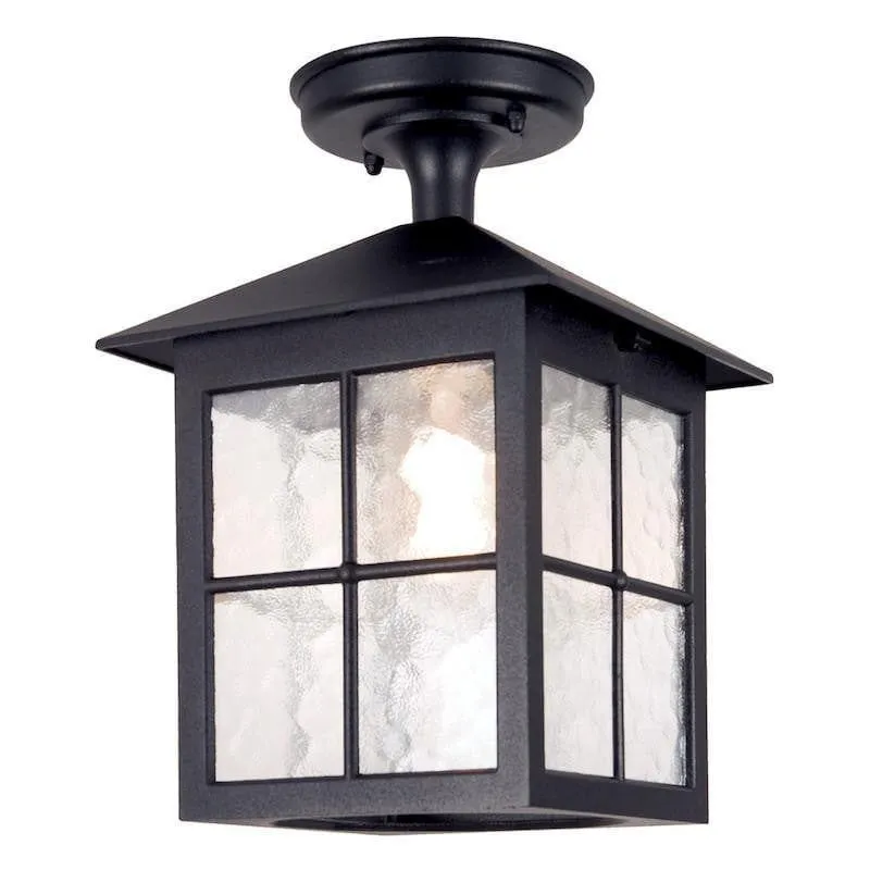 Elstead Winchester Black Outdoor Porch Ceiling  Lantern