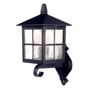 Elstead Winchester Black Outdoor Uplighter Wall Light
