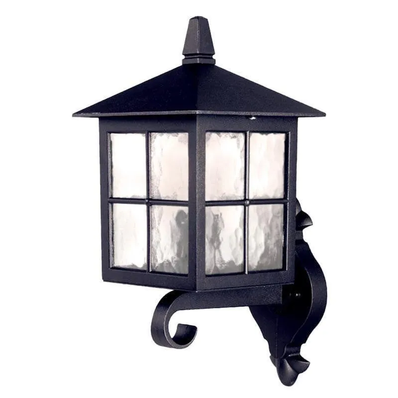 Elstead Winchester Black Outdoor Uplighter Wall Light