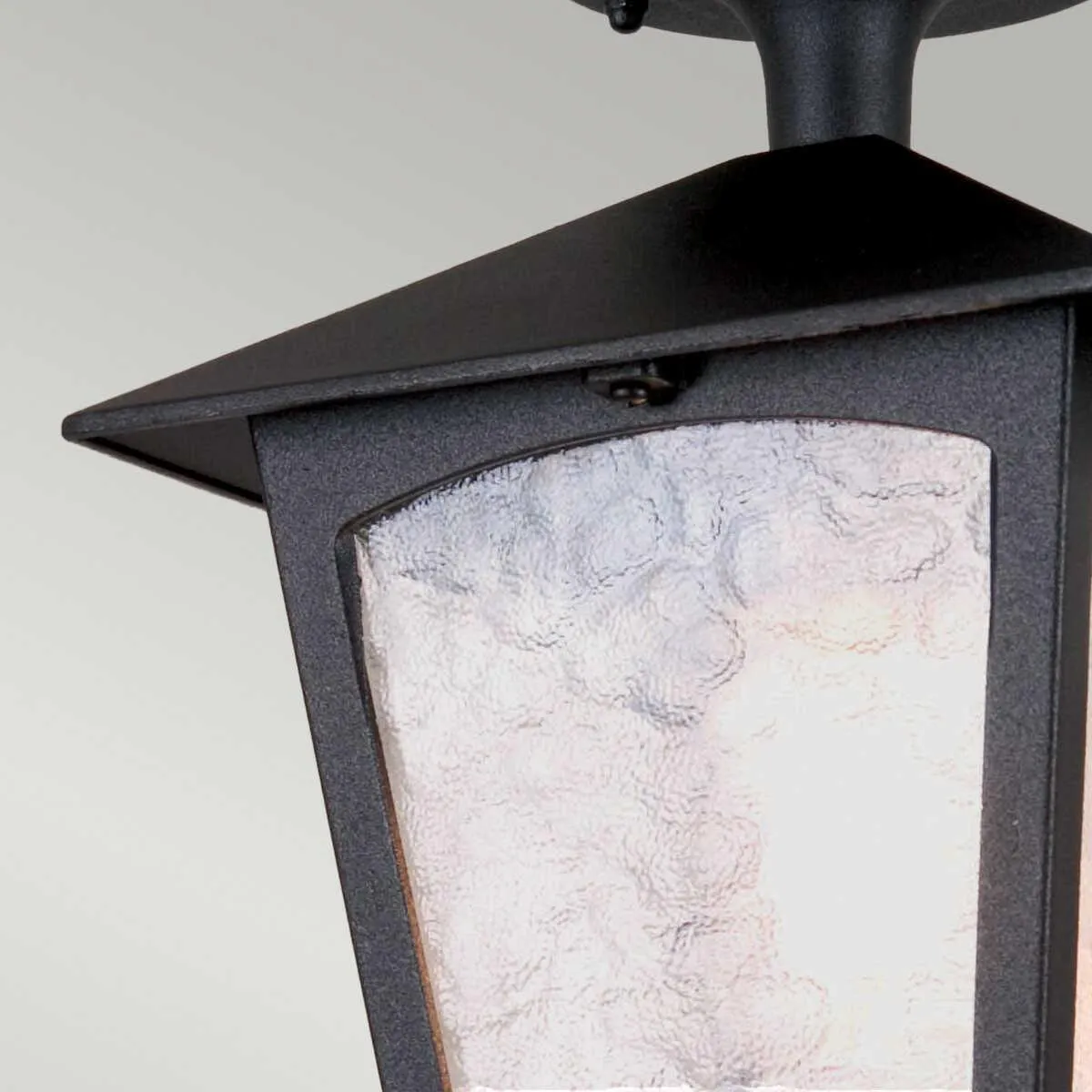 Elstead York Black Outdoor Porch Ceiling  Lantern