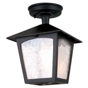 Elstead York Black Outdoor Porch Ceiling  Lantern